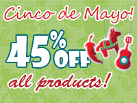 45% off Cinco de Mayo Sale!